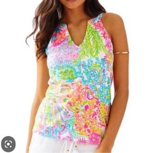 Host Pick 🏝️ Lilly Pulitzer Lovers Coral Arya Tank size XS